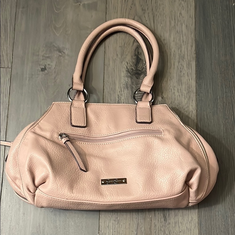 Elegant Pink Leather Handbag by Jessica Simpson